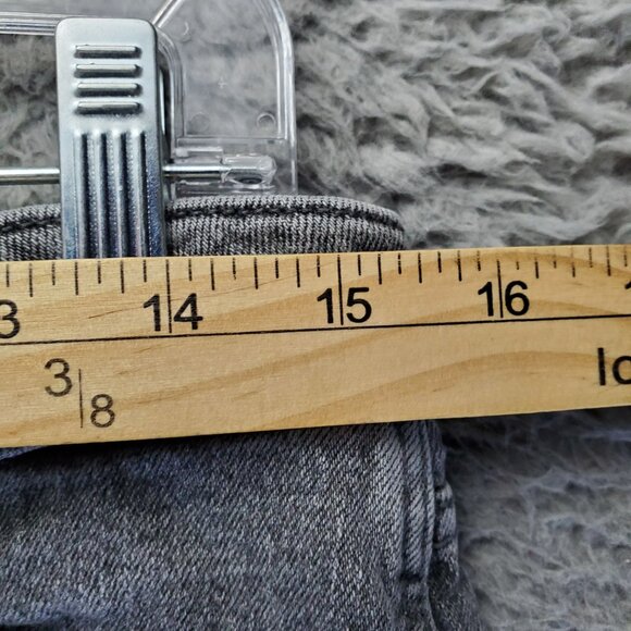 Old Navy Jeans Womens 8 Gray High-Rise Vintage Slim Frayed Hem Denim - Picture 4 of 11